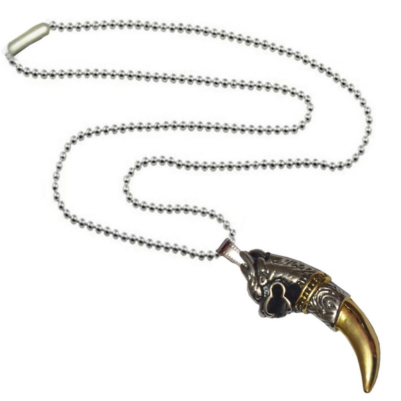 Men Style Dual Tone Stylish Lion S Nail Theme Spn09084 Gold And Silver Stainless Steel Pendant For Women - Lions Nail Pendant Men Style Dual Tone Stylish Lion S Nail Theme Spn09084 Gold And Silver Stainless Steel Pendant For Women - Lions Nail Pendant
