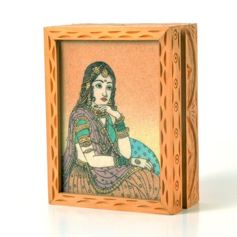 Buy Vivan Creation Precious Gemstone Painting Jewelry Box Gift online