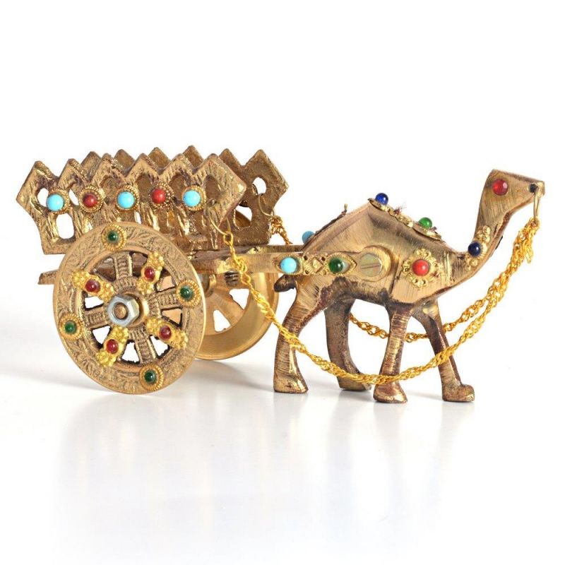 Buy Vivan Creation Gemstone Studded Pure Brass Camel Handicraft -184 online