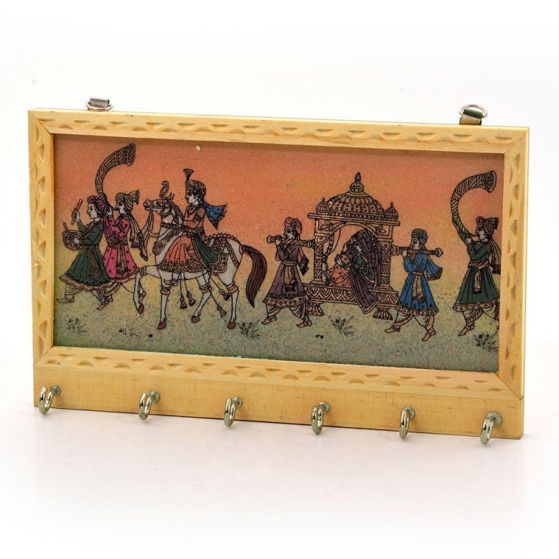 Buy Vivan Creation Gemstone Painting 6 Key Hanger Handicraft Gift 213 online