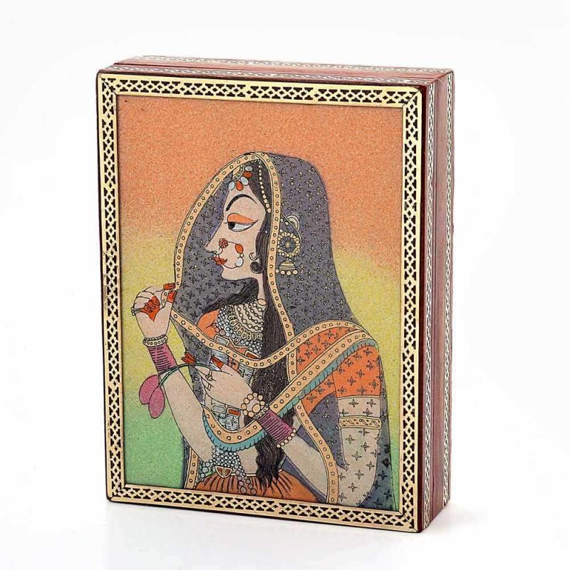 Buy Vivan Creation Gemstone Powder Bani Thani Painting Wooden Box 259 online