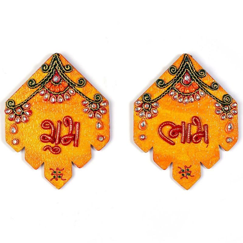 Buy Vivan Creation Kundan Work Handmade Shubh Labh Door Hangings online