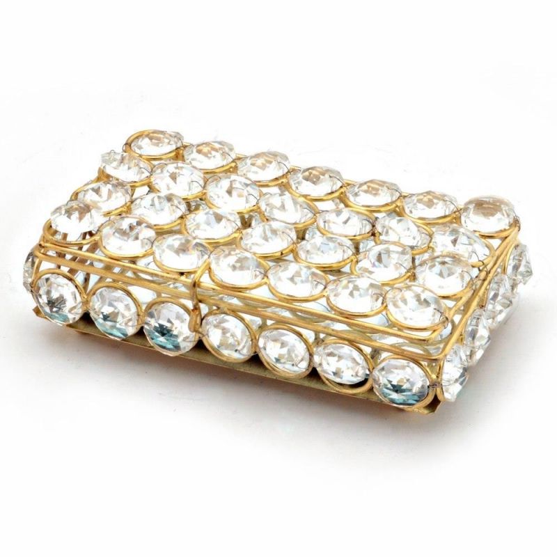 Buy Vivan Creation Traditional Unique Designer Brass Crystal Box 280 online