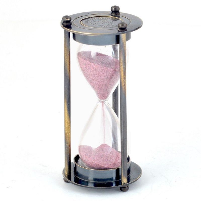 Buy Vivan Creation Real Antique Brass Royal 3 Minute Sand Timer 281 online