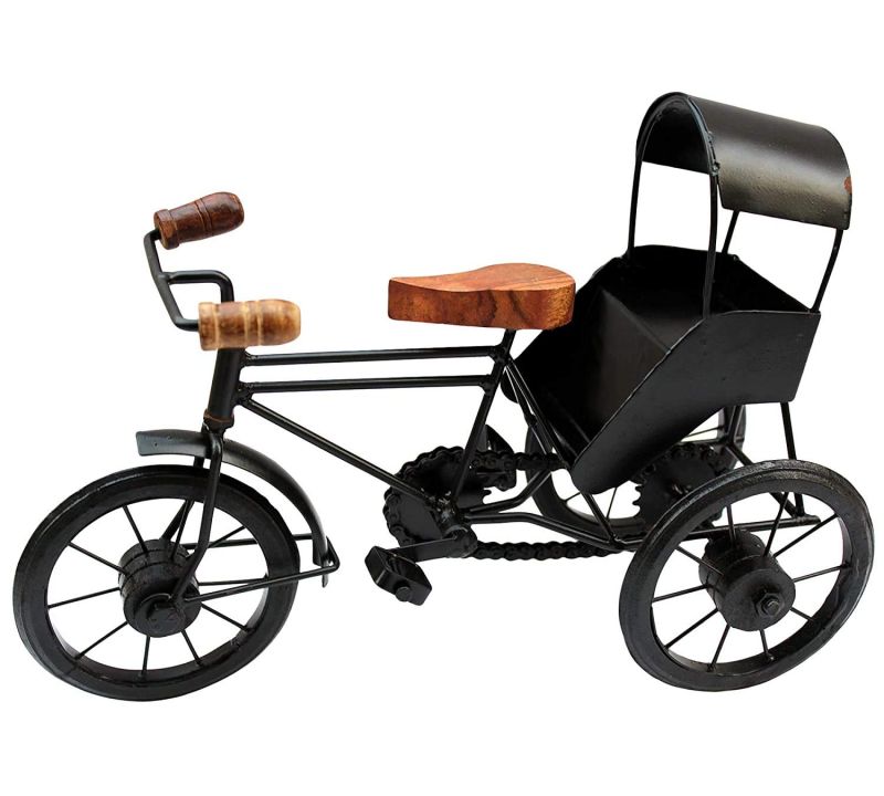 Buy Omlite Wooden Iron Rickshaw - ( Code - 39 ) online