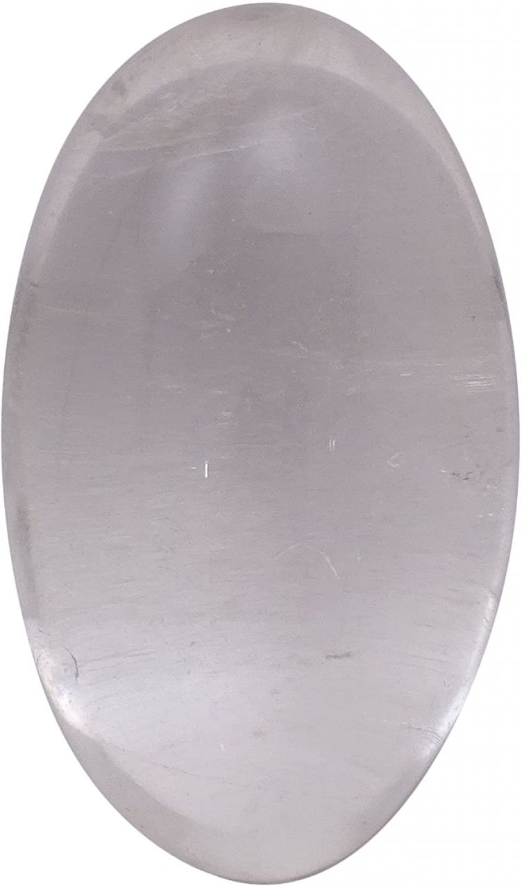 Buy Oval Shape Crystal Clear Carved Shiva Lingam online