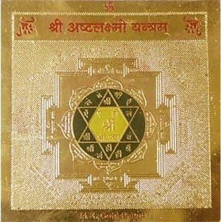 Buy Divya Mantra Brass Shri Ashta Laxmi Yantra online
