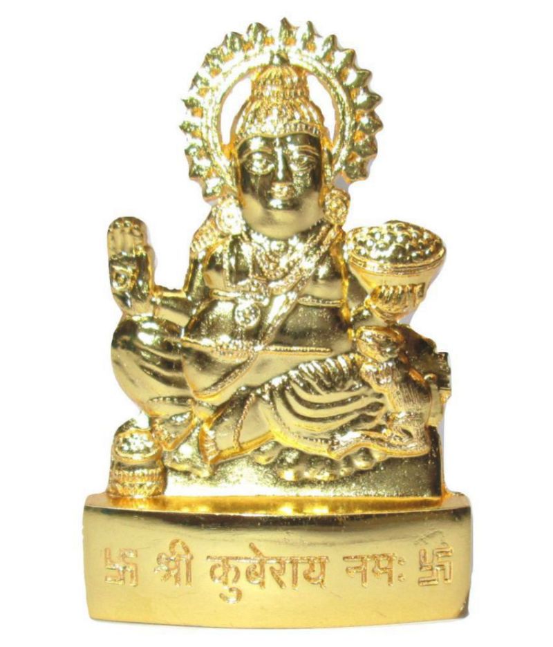 Buy Navkaar Creation Kuber Idol In Brass Hindu Religious God Sculpture - (code -cbrid(22) online