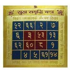Buy Gold Plated Mantra Sidhhi Shree Sukh Samridhi Yantra online