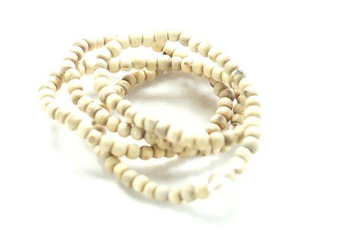 Buy Religious Kart White Tulsi Mala 6 MM Beads online