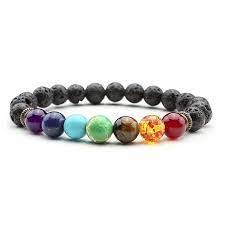Buy 7 Chakra Bracelet, Buddha Bracelet, Yoga Jewelry, Rudraksha Bracelet online
