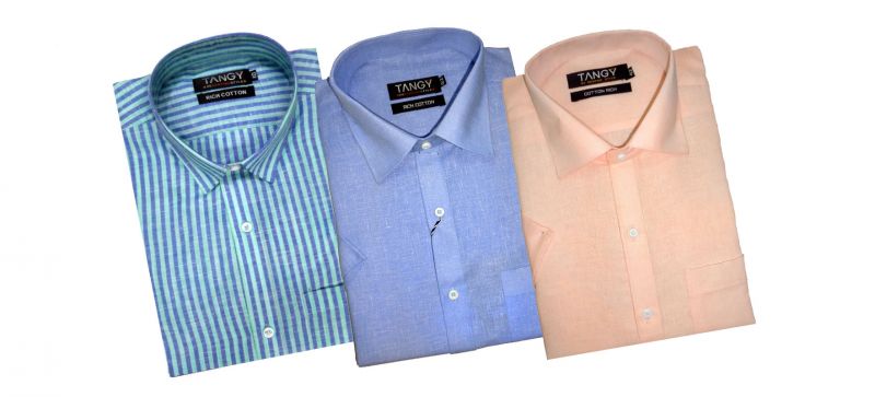 Buy Tangy Pack Of 3 Half Regular Fit Shirts online