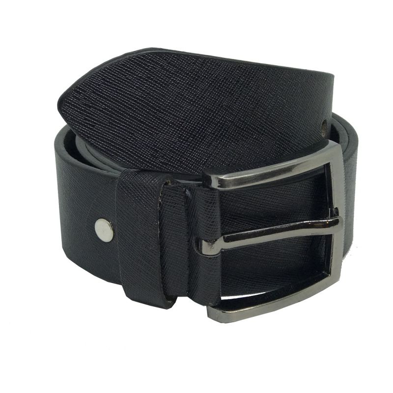 Buy Jl Collections Sufiano Men Casual Black Genuine Leather Belt online