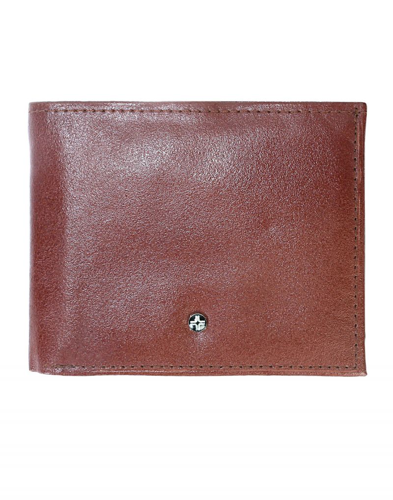 Buy Jl Collections 4 Card Slots Men's Brown Leather Wallet online