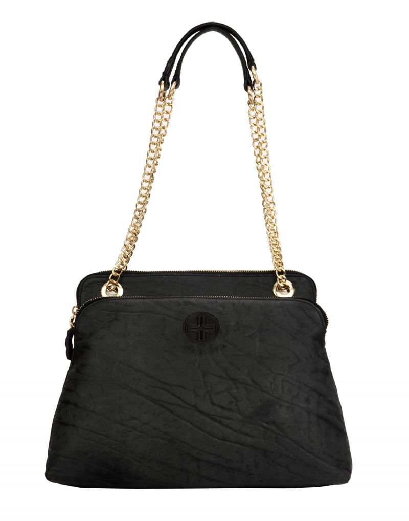 Buy JL Collections Womens Leather Grey Shoulder Bag online