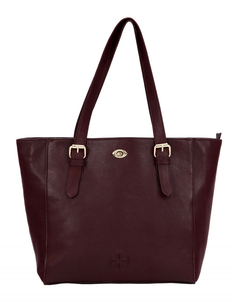 Buy JL Collections Women's Brown Genuine Leather Shoulder Handbag online