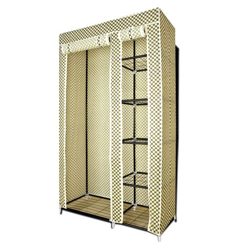 Buy Foldable Double Canvas Stylish Wardrobe Cupboard Online Best