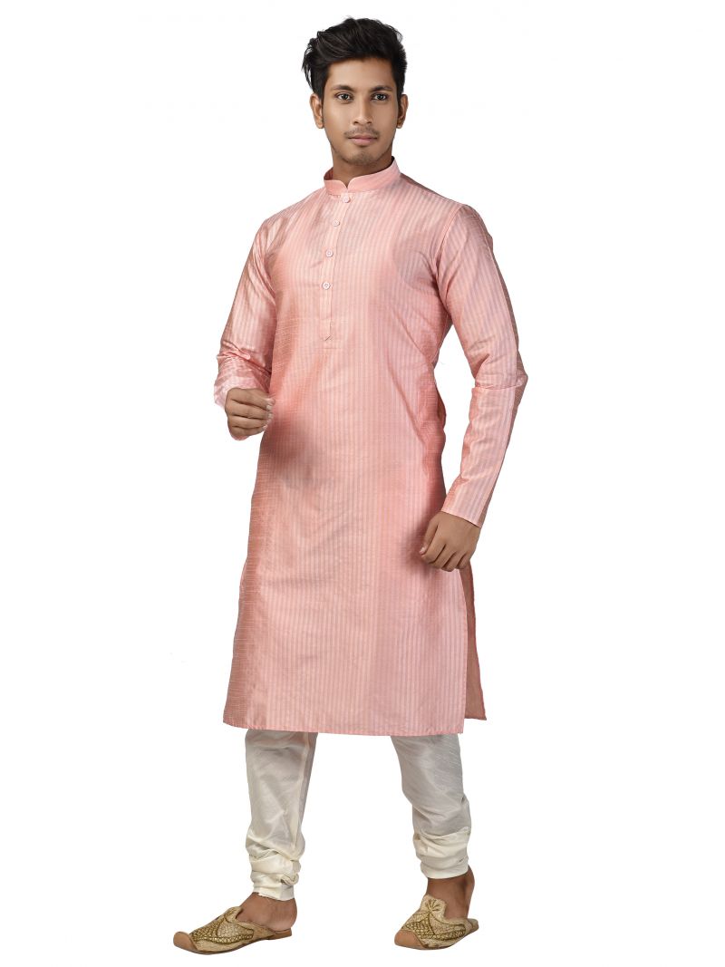 Buy Limited Edition Cotton Silk Regular Fit Self Design Kurta Pajama ( Code - Akakkuset118) online