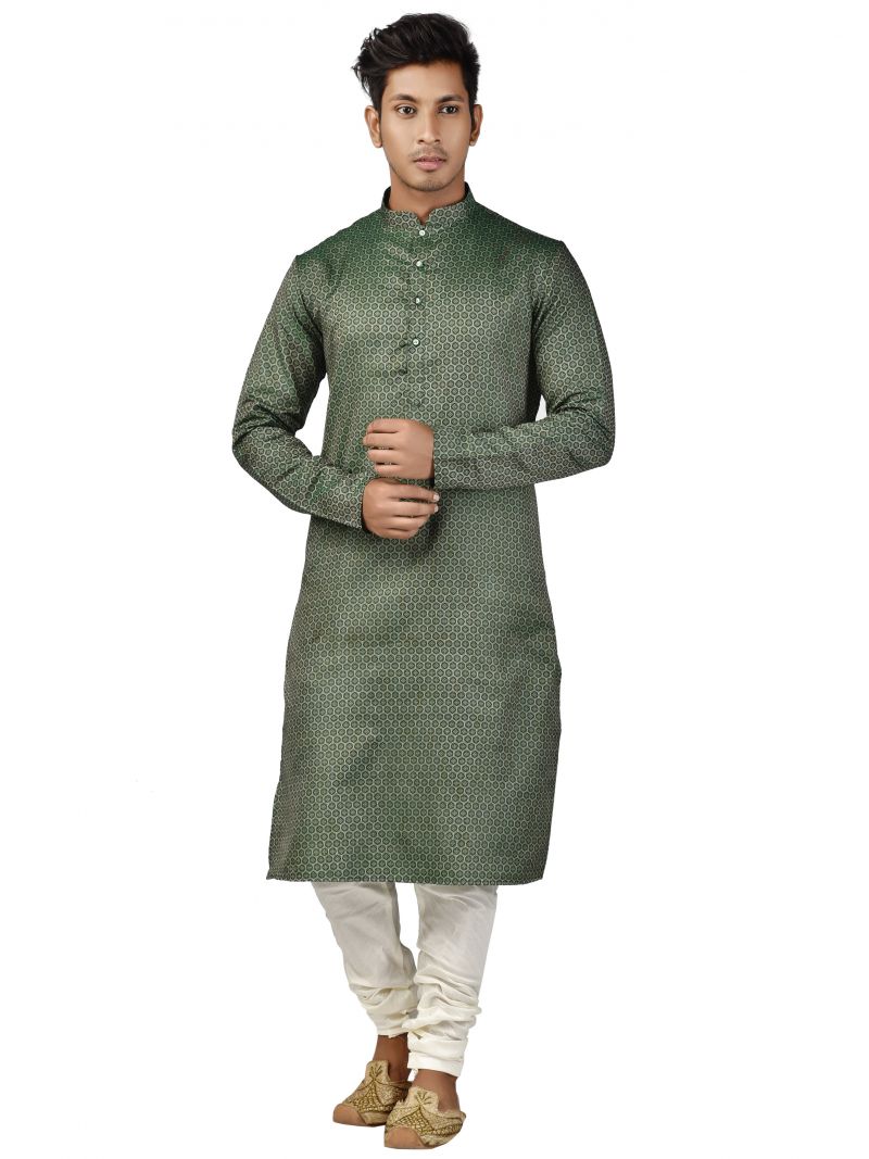 Buy Limited Edition Cotton Silk Regular Fit Self Design Kurta Pajama ( Code - Akakkuset120) online