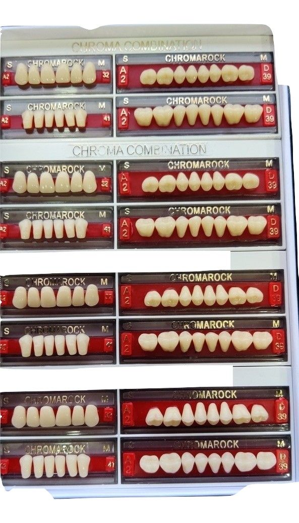 Buy Chromarock Two Layered Acrylic Teeth Set Of 4 - ( Code - Ctl-4 ) online