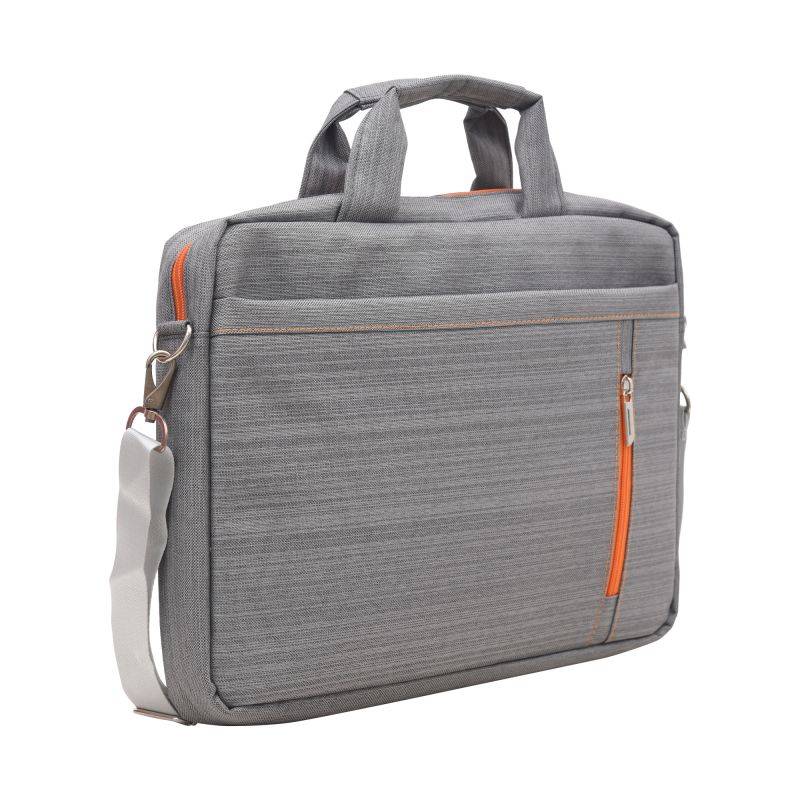 Buy Aquador Laptop Cum Messenger Bag With Grey Orange Matty Fabric ( Code - Ab-mat-1480-greyorange ) online