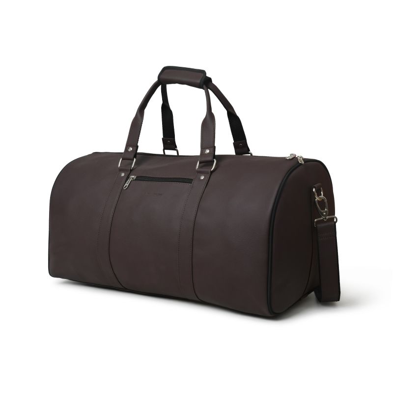 Buy Aquador Duffle Bag With Brown Faux Vegan Leather(ab-s-1527-brown) online