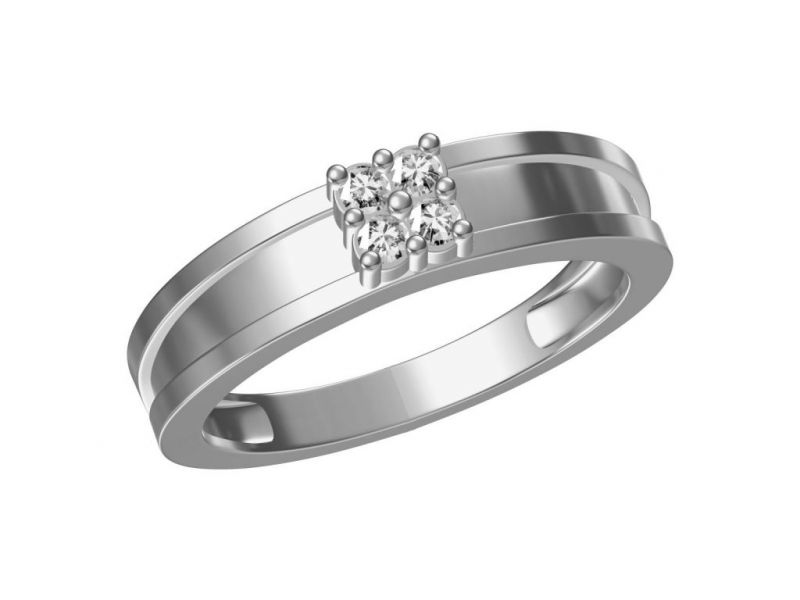 Buy Kiara Sterling Silver Madhuri Ring ( Code - 305w ) online