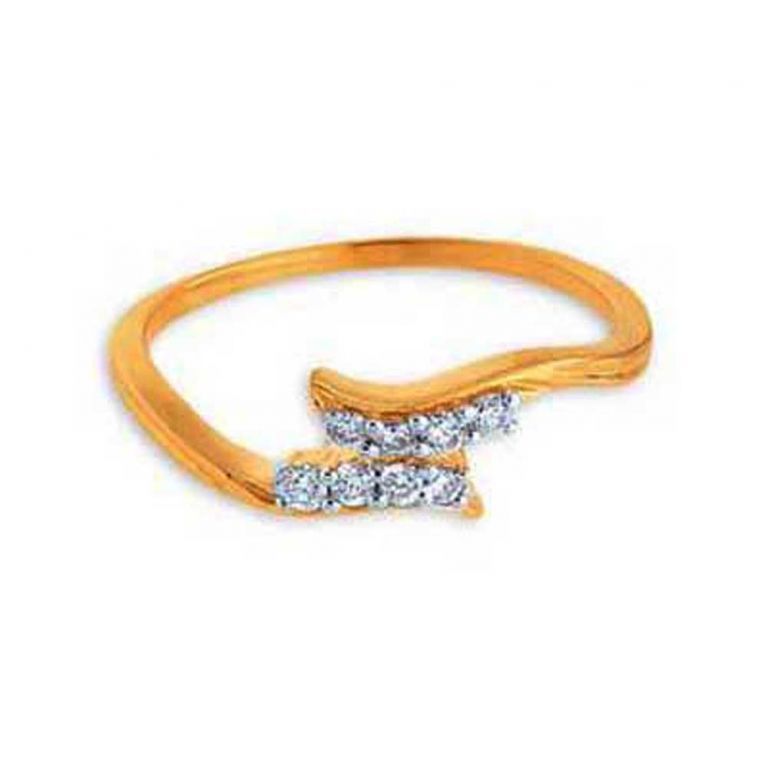 Buy Ag Silver & Real Diamond Shradha Ring ( Code - Agsr0169n ) online