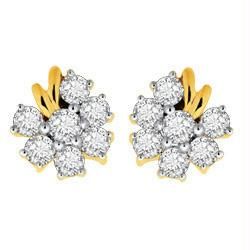 Buy Avsar Real Gold And Diamond Pressure Set Earring online