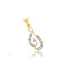 Buy Avsar Real Gold and Diamond Traditional Diamond Pendant. online