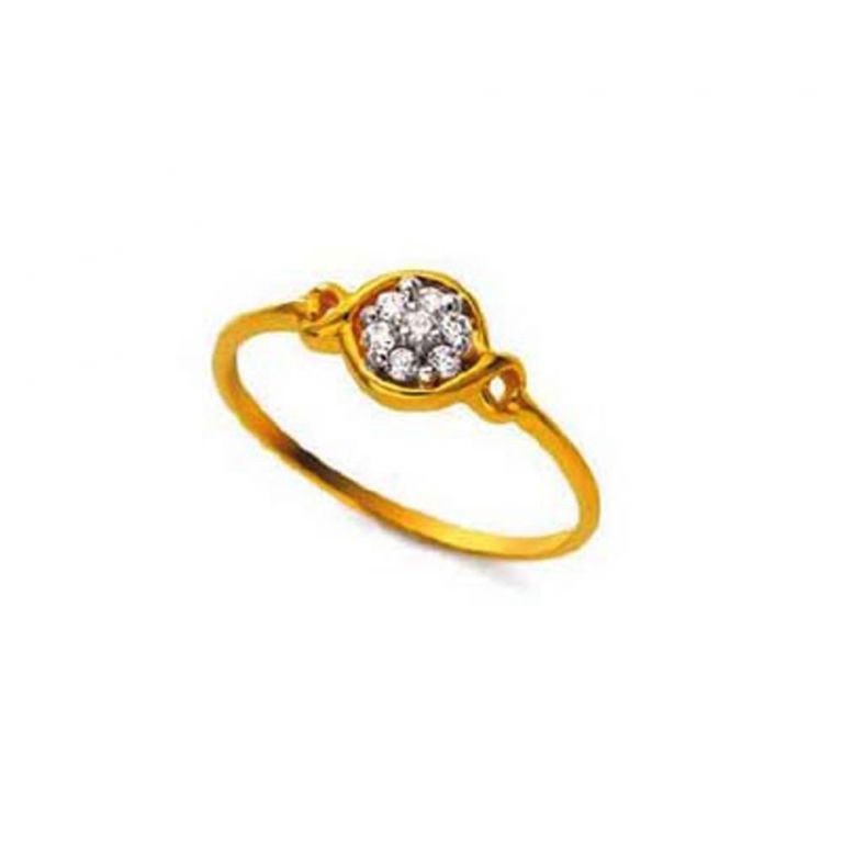 Buy Ag Silver & Real Diamond Kriti Ring ( Code - Agsr0154n ) online