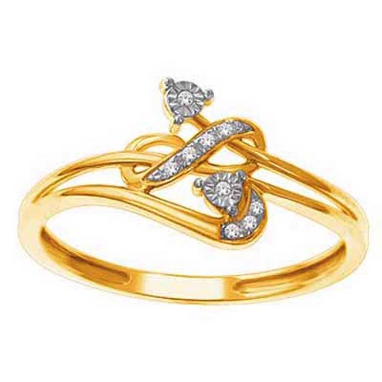 Buy Ag Silver & Real Diamond Samiksha Ring ( Code - Agsr0173n ) online