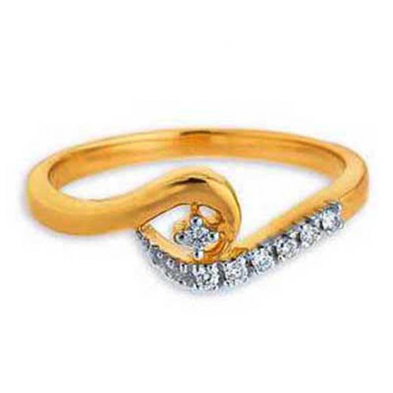Buy Ag Silver & Real Diamond Niharika Ring ( Code - Agsr0177n ) online