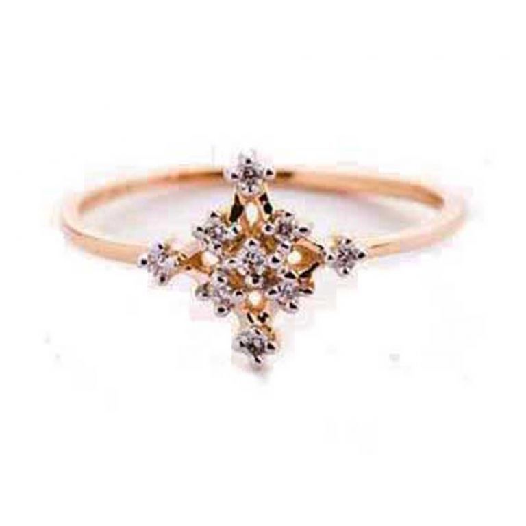 Buy Ag Silver & Real Diamond Meghna Ring ( Code - Agsr0178n ) online