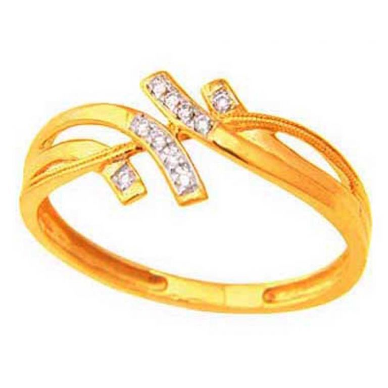 Buy Ag Silver & Real Diamond Pranali Ring ( Code - Agsr0185n ) online
