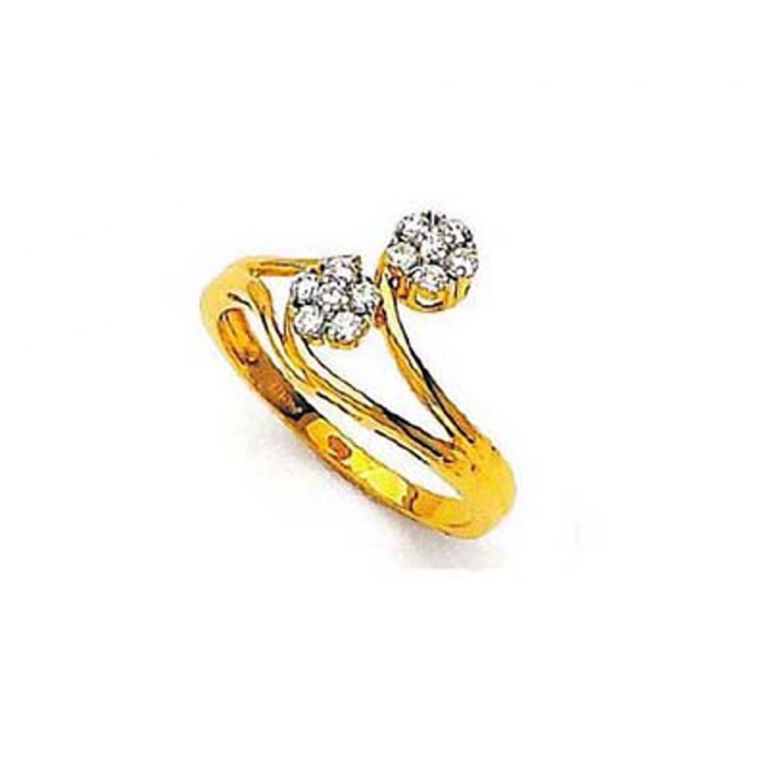 Buy Ag Silver & Real Diamond Anita Ring ( Code - Agsr0194n ) online
