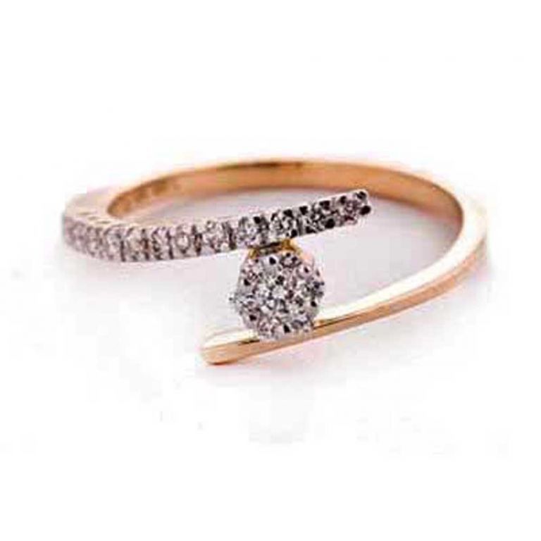 Buy Ag Silver & Real Diamond Poonam Ring ( Code - Agsr0203n ) online