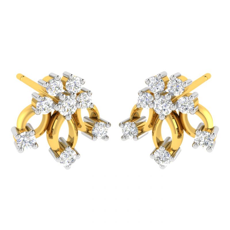 Buy Avsar 18 (750) And Diamond Jaya Earring (code - Ave311a) online