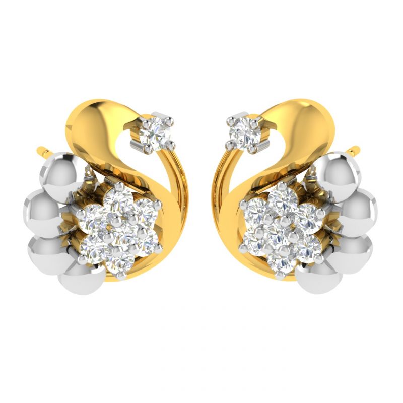 Buy Avsar Real Gold Chitra Earring (code - Ave383yb) online
