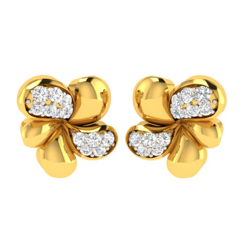 Buy Avsar Real Gold Kashish Earring (code - Ave393yb) online
