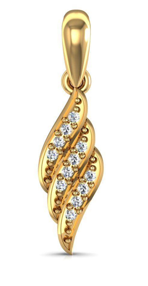Buy Avsar Real Gold and Diamond Karishma Pendant online