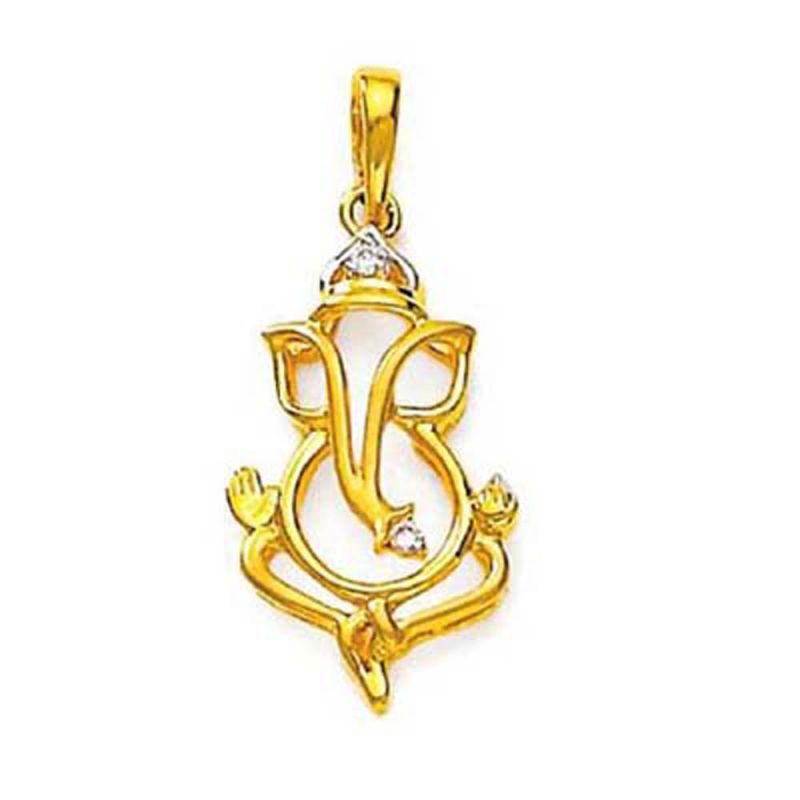 Buy Avsar Real Gold And Diamond Yogini Pendant ( Code - Avp119n ) online