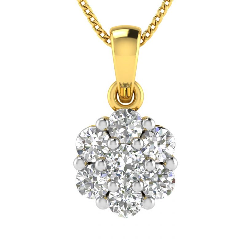 Buy Avsar Real Gold And Diamond 18k Pendant (code - Avp511a) online