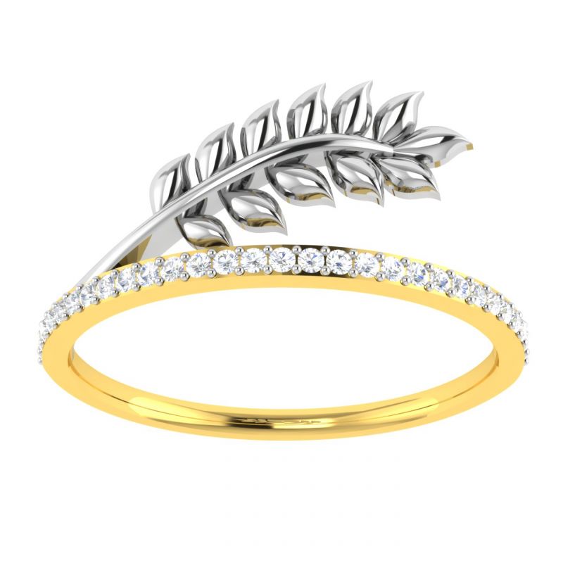 Buy Avsar Real Gold Diamond 18k Ring (code - Avr354a) online