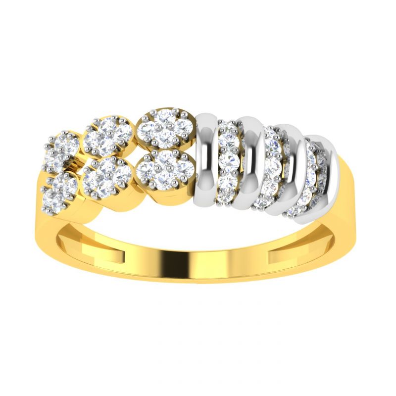 Buy Avsar Real Gold Diamond 18k Ring (code - Avr359a) online
