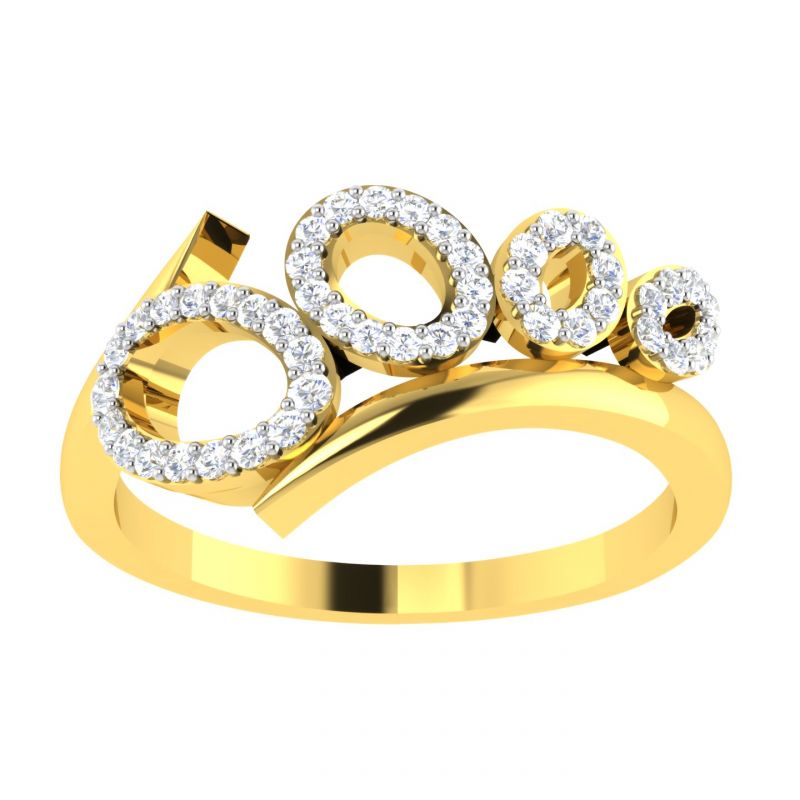 Buy Avsar Real Gold Diamond 18k Ring (code - Avr360a) online