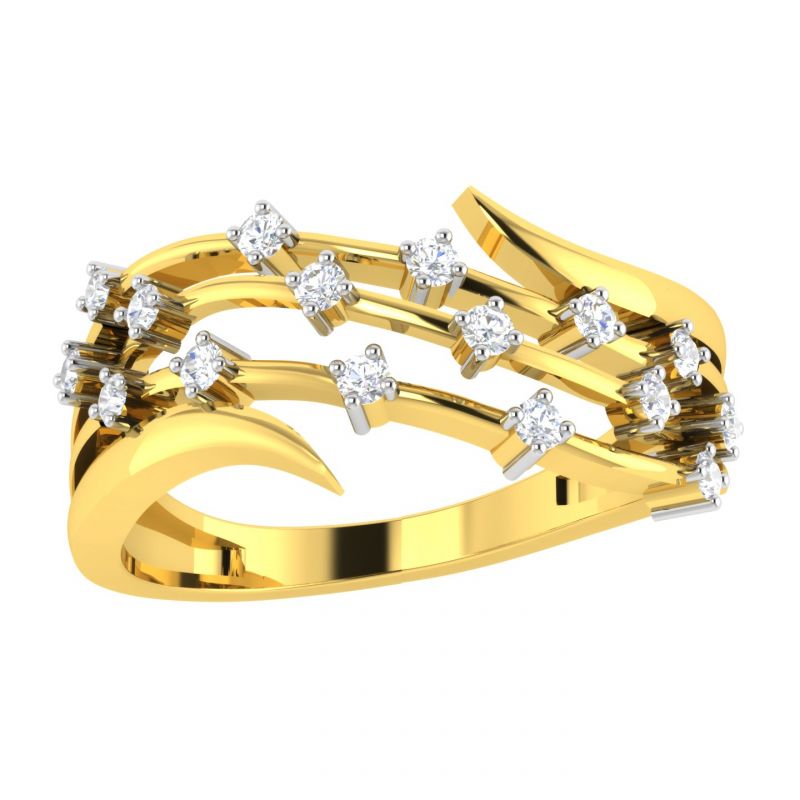 Buy Avsar Real Gold 14k Ring (code - Avr364yb) online