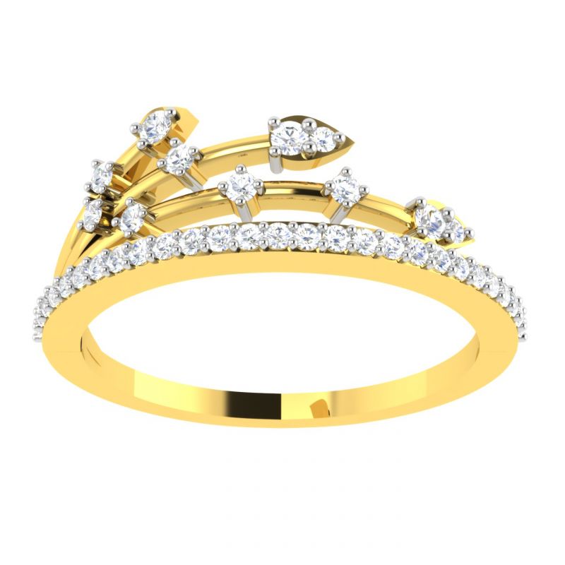 Buy Avsar Real Gold 14k Ring (code - Avr369yb) online