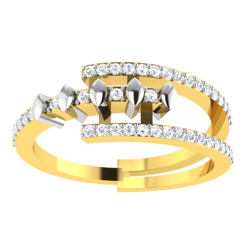 Buy Avsar Real Gold Diamond 18k Ring (code - Avr374a) online
