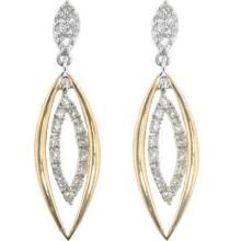 Buy Bold American Diamond Dangling Marquise Earring online
